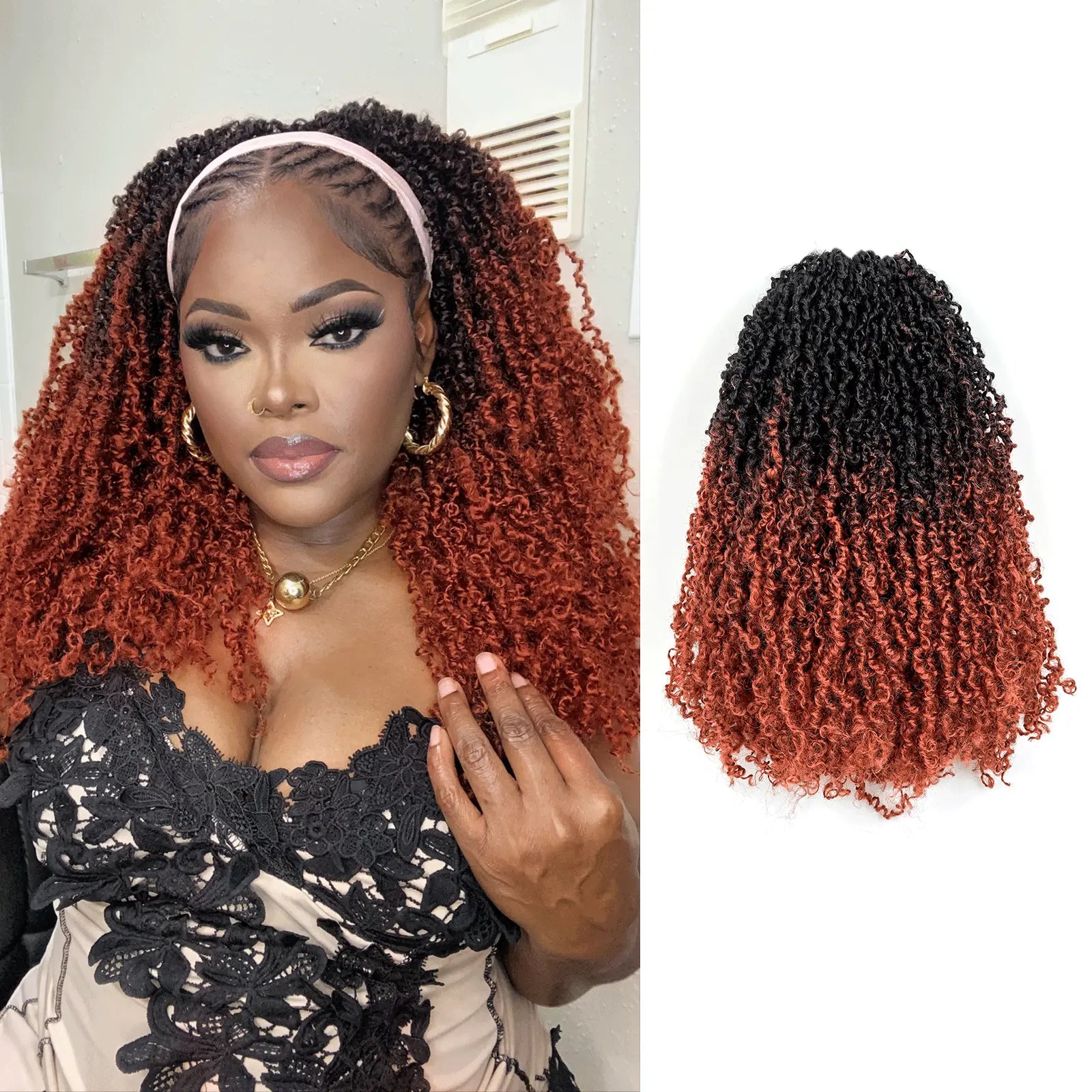 1 Pack YT | Toyotress® Yanky Twist Pre Looped Mini Passion Twist Short Passion Twist Crochet Braids Synthetic Hair Extensions Toyotress